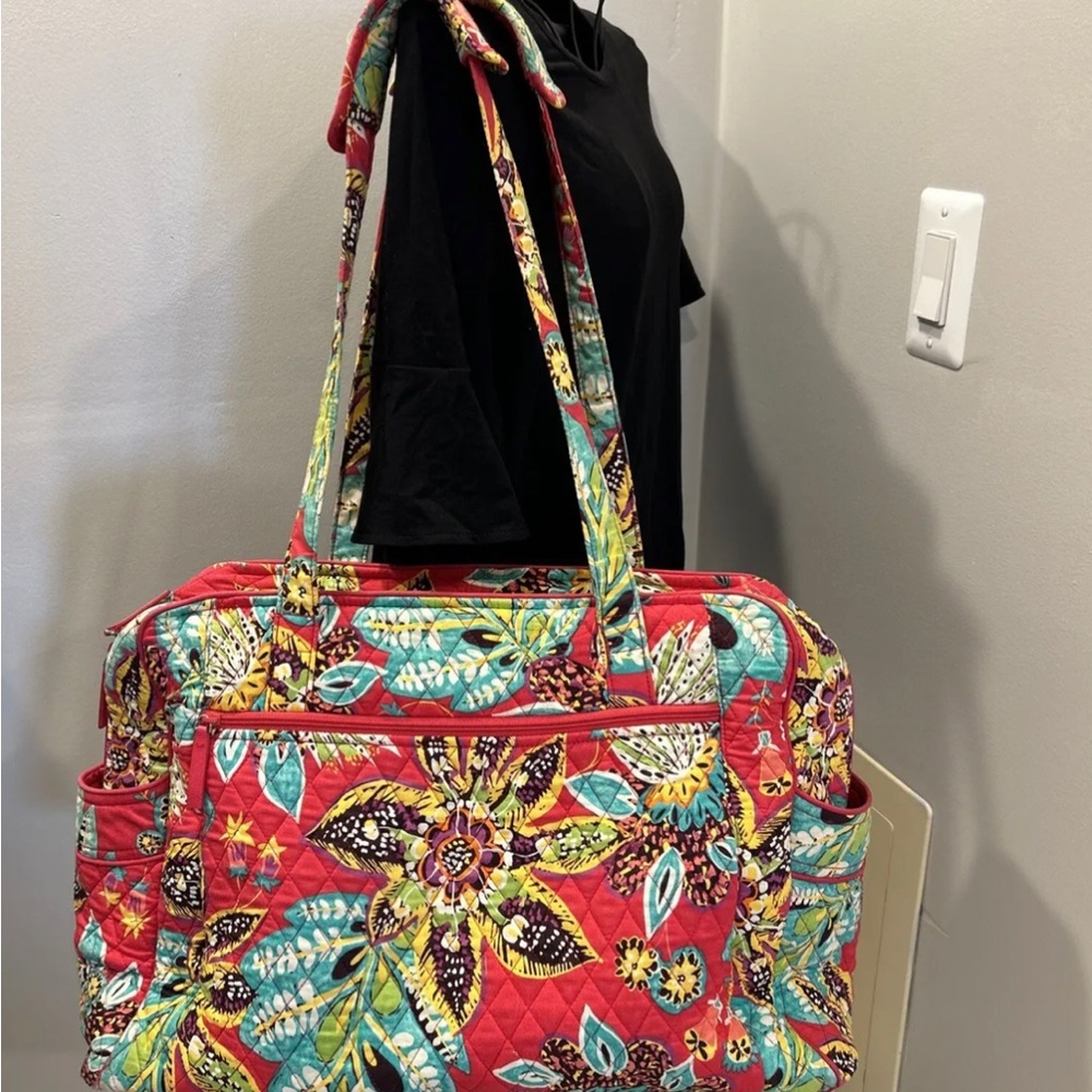 Vera Bradley Large Stroll Around Baby Diaper Bag Cotton Rumba